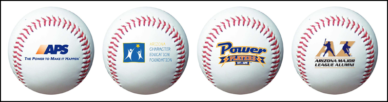 Order customized baseballs with your logo printed onto each baseball.